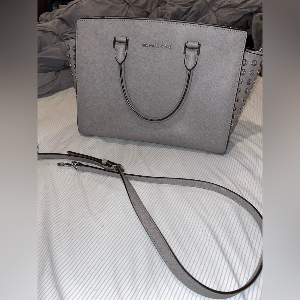 Grey Michael Kors Purse